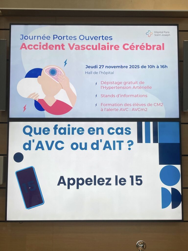 3 1 - journée Mondiale AVC organisée en partenariat avec le service de Neurologie Neurovasculaire