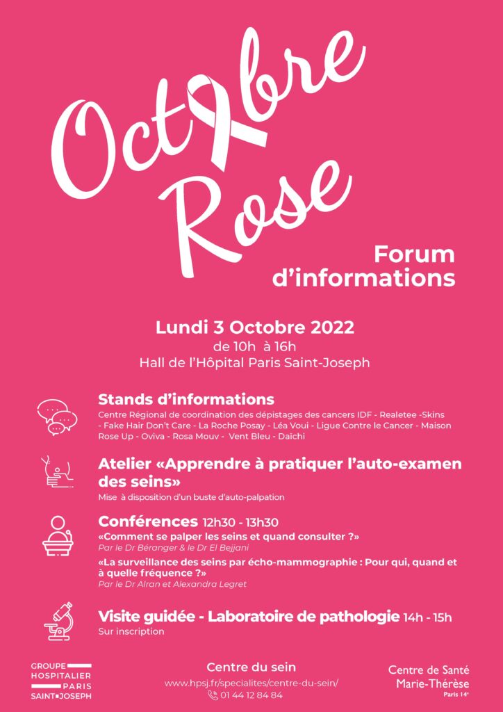 programme octobre rose 2022 - Octobre rose - 3 octobre