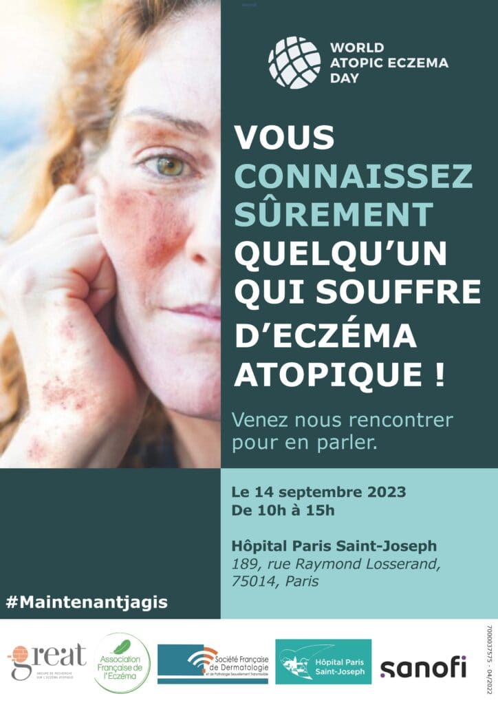 poster ad day vf 2023 st joseph paris - Journée Mondiale de la Dermatite Atopique
