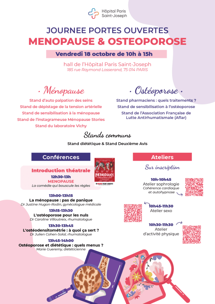 programme journee osteoporose 2024 - Journée Portes Ouvertes - Ménopause & Ostéoporose