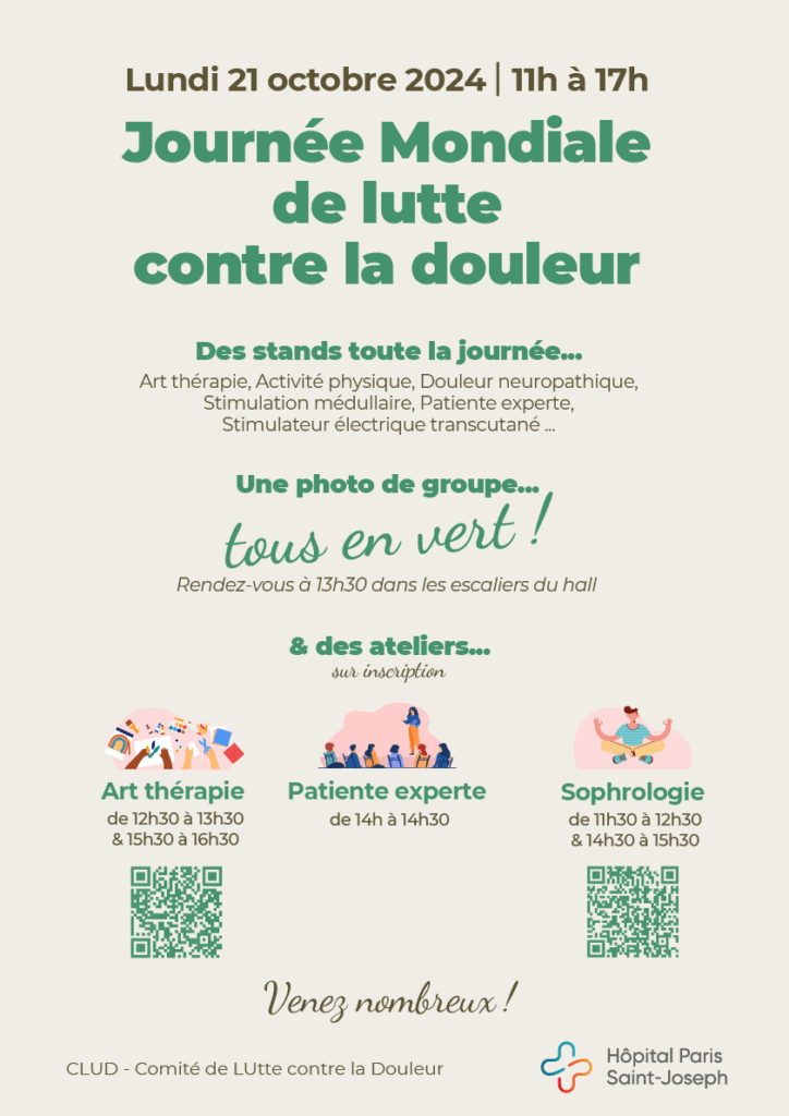 programme journee douleur 2024 - Journée Mondiale de lutte contre la douleur
